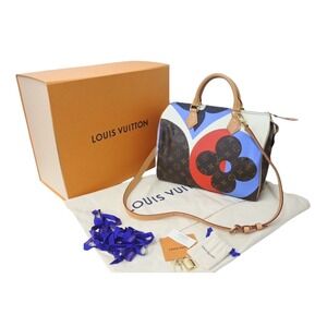LOUIS VUITTON Monogram Game On Speedy Bandouliere Handbag Multicolor Shoulder